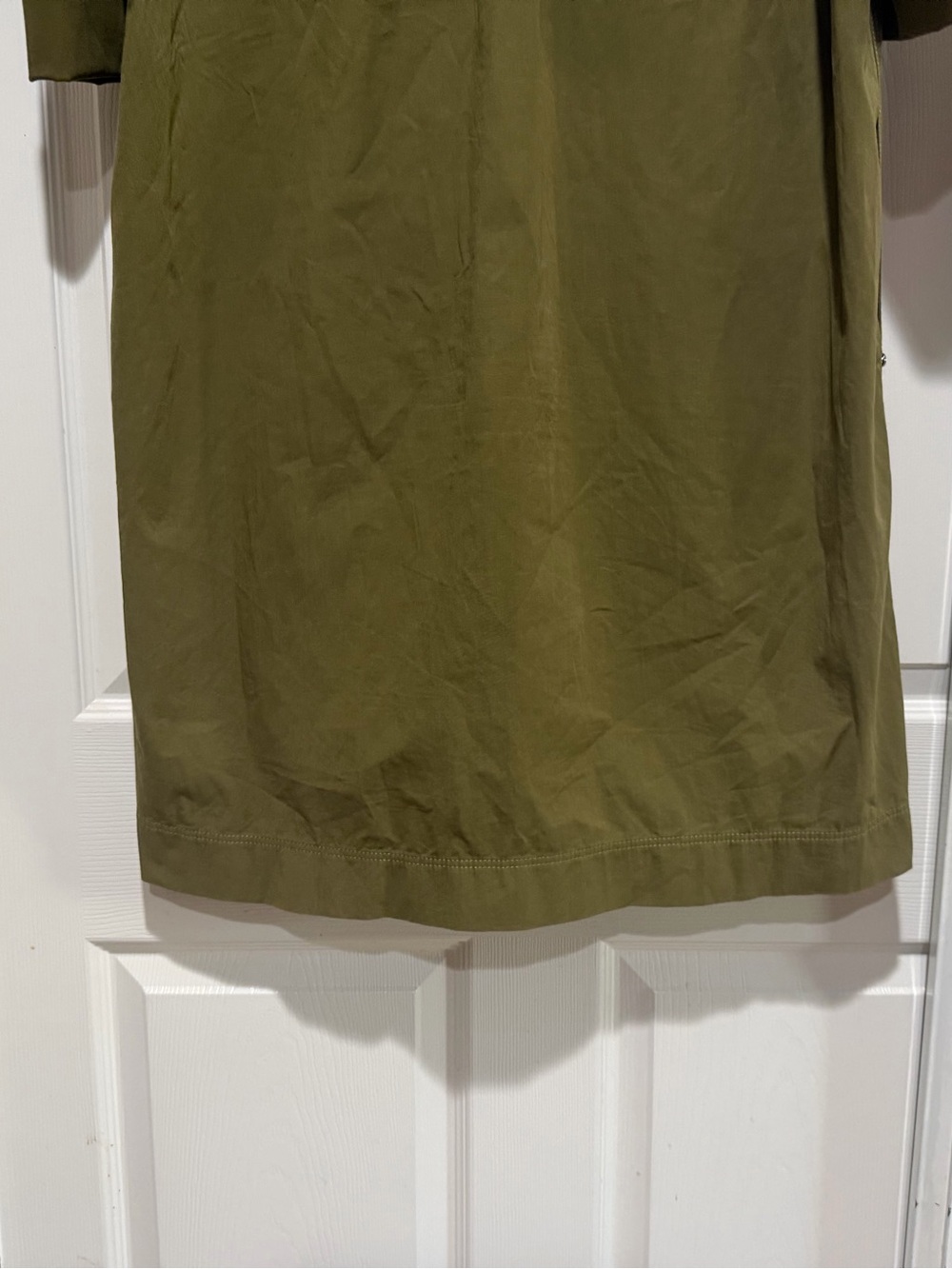 Lafayette 148 green olive shift dress size xl - Picture 7 of 9